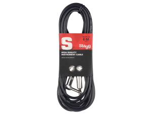 Stagg 3M/10FT Black Instrument Cable Ang/Str