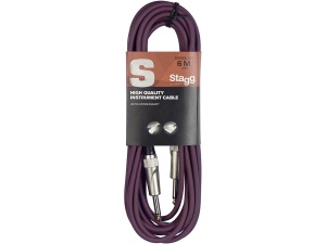 Stagg 6M/20FT Purple Instrument Cable S-Series