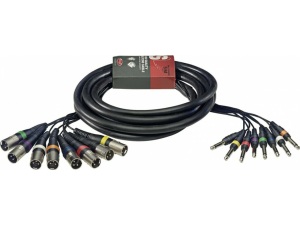 STAGG 5M Multicore 8 XLR Male - 8 Mono Jack plug