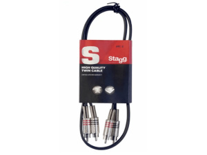 Stagg 1M Twin RCA Cable RCA/RCA (M/M) Mono/Mono