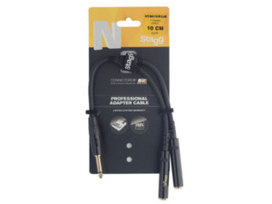 Stagg Pro Y Adaptor Cable Stereo 1/4 Jack Male/2 x Mono 1/4 Jack Female