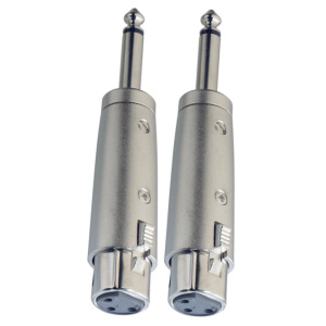 Stagg 2 x Male Mono Jack/Female XLR Adaptor