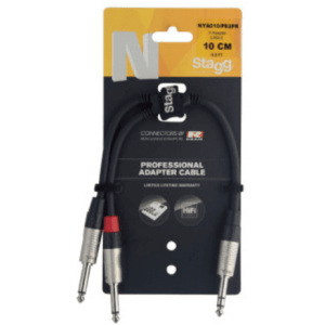Stagg Pro Y Adaptor Cable Stereo 1/4 Stereo Jack/2 x Mono 1/4 Jack