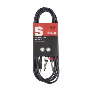 Stagg 3M Stereo Y-Cable Minijack/Jack (M/M) Stereo/Mono