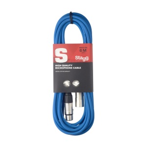 Stagg SMC6 6M/20ft Mic Cable XLR - XLR  Blue
