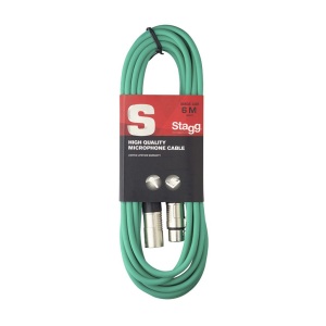Stagg SMC6 6M/20ft Mic Cable XLR - XLR  Green