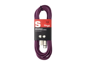 Stagg SMC6 6M/20ft Mic Cable XLR - XLR  Purple