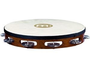 Meinl Headed Tambourine 1 Row Steel - TAH1AB