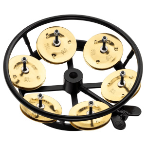 Meinl THH1BBK Hi-Hat Tambourine w/Brass Jingles