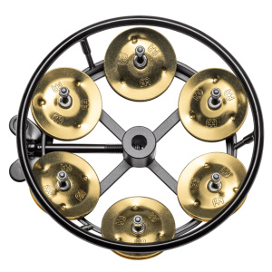Meinl THH1BBK Hi-Hat Tambourine w/Brass Jingles