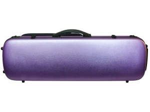 Hidersine Violin Case - Polycarbonate Oblong - Brushed Purple