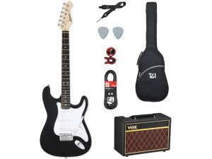 Aria STG/Vox Pathfinder Guitar Pack - Black