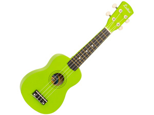 LAKA Rainbow Series Soprano Ukulele & Carry Bag - Green