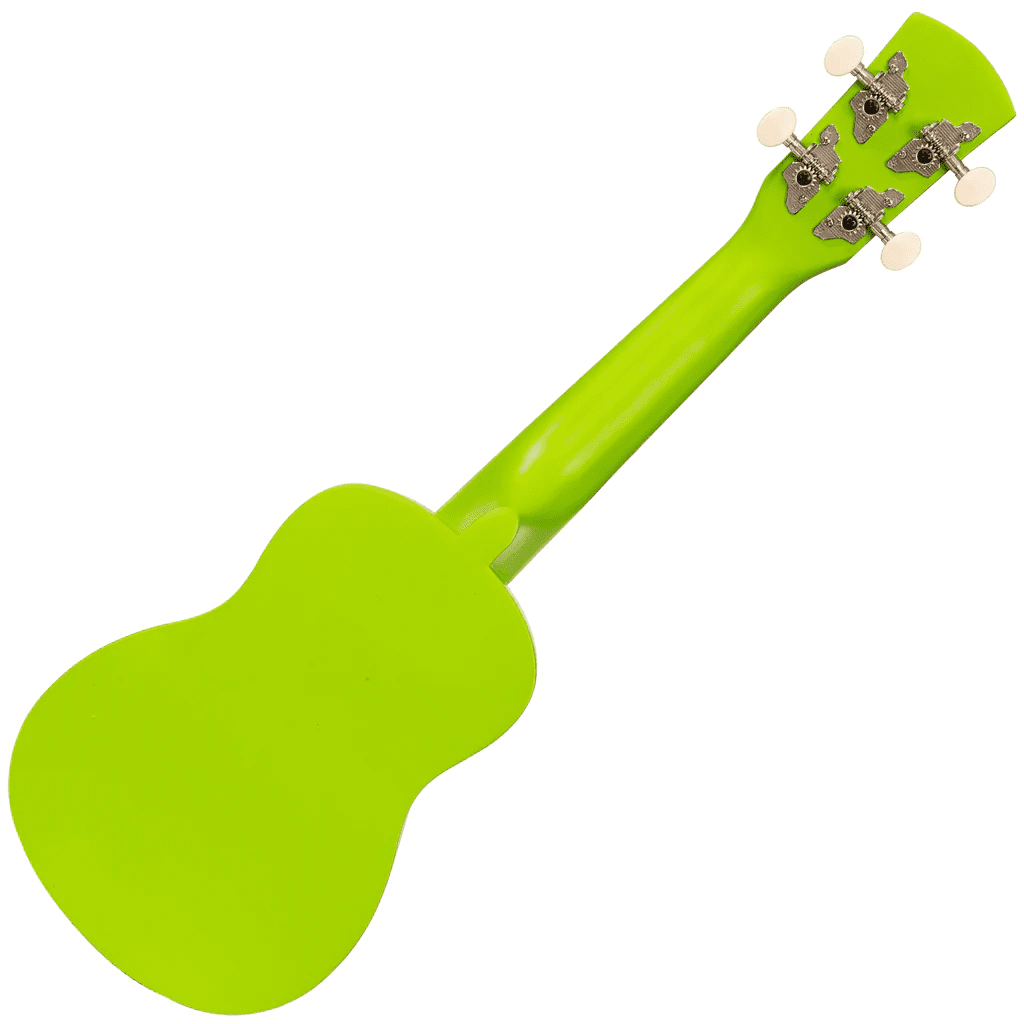 LAKA Rainbow Series Soprano Ukulele & Carry Bag - Green - Image 2