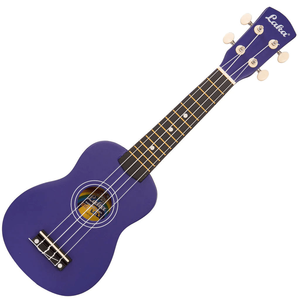 LAKA Rainbow Series Soprano Ukulele & Carry Bag - Indigo - Image 3