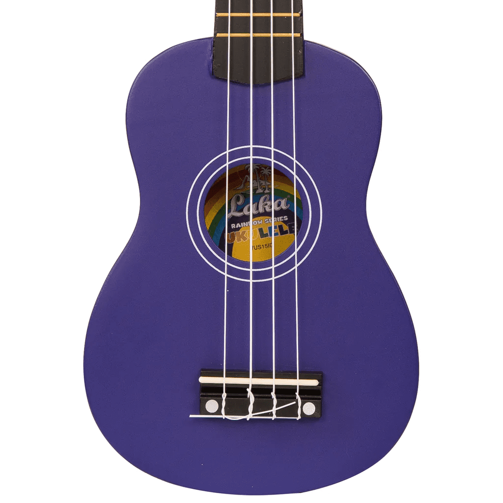 LAKA Rainbow Series Soprano Ukulele & Carry Bag - Indigo - Image 5
