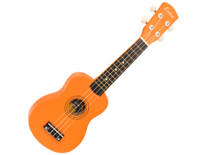 LAKA Rainbow Series Soprano Ukulele & Carry Bag - Orange