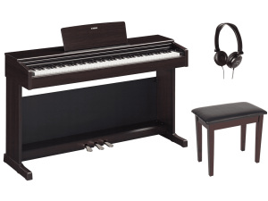 Yamaha Arius YDP-145R Digital Piano Home Set w/Bench + Headphones - Dark Rosewood