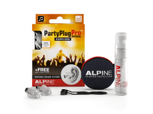 Alpine PartyPlug Pro Hearing Protection - Natural