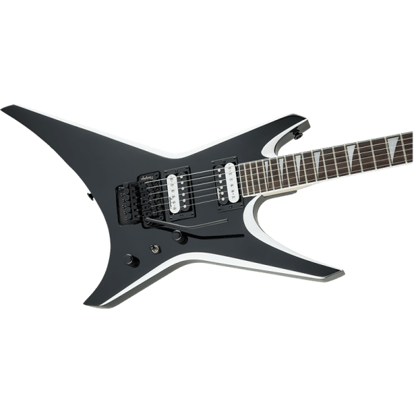 Jackson JS32 Warrior - Black w/White Bevels - Image 3