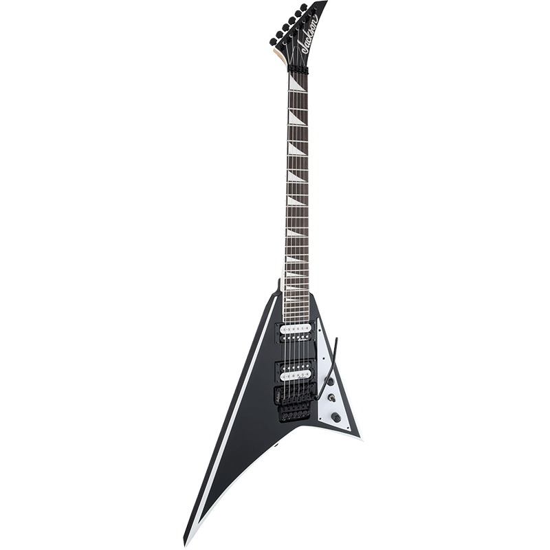 Jackson JS32 Rhoads - Black w/White Bevels