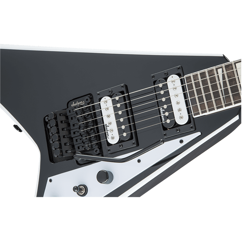 Jackson JS32 Rhoads - Black w/White Bevels - Image 7