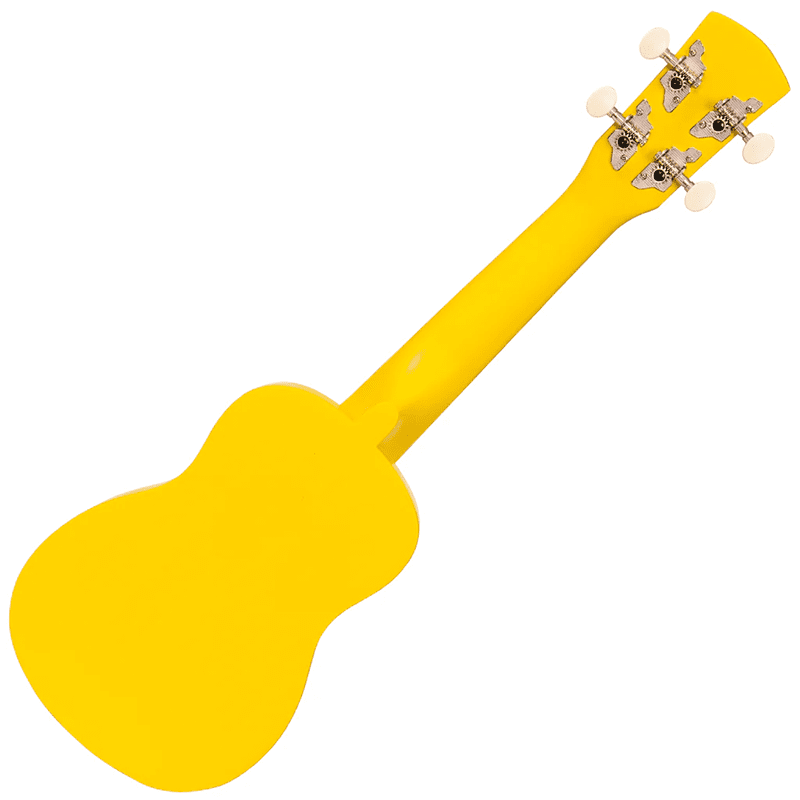 LAKA Rainbow Series Soprano Ukulele & Carry Bag - Yellow - Image 3