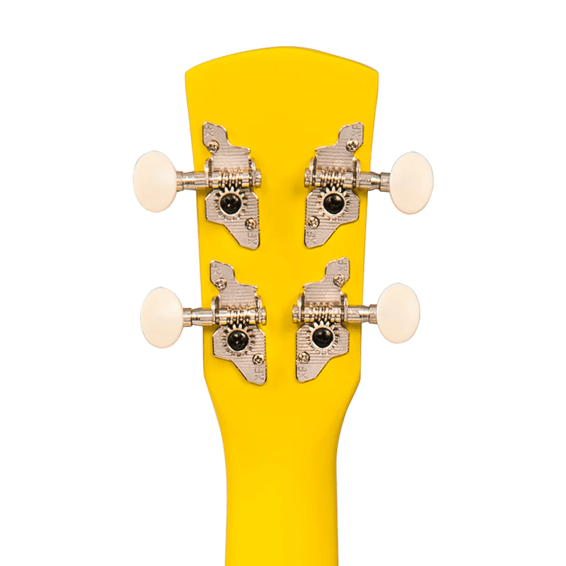 LAKA Rainbow Series Soprano Ukulele & Carry Bag - Yellow - Image 7