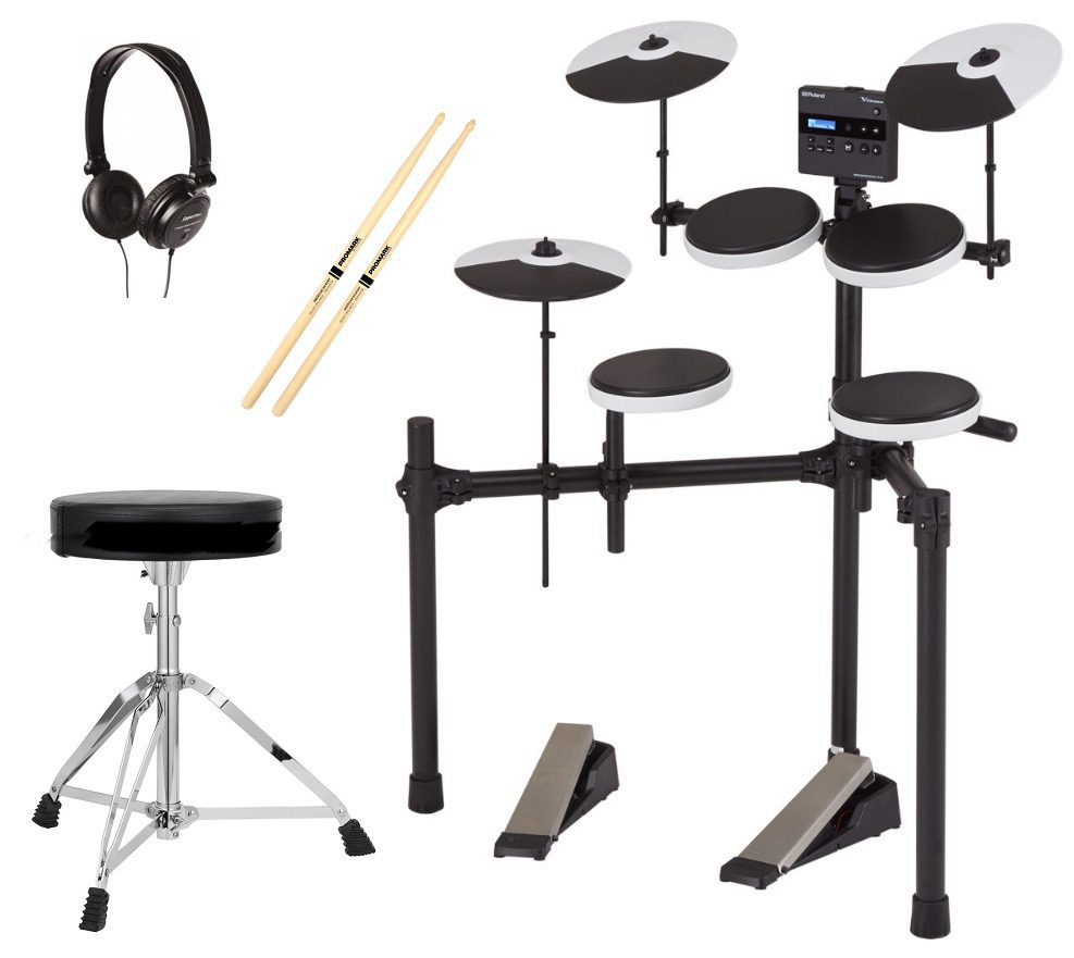 Roland TD-02K Player Pack w/Stool, Sticks + Headphones