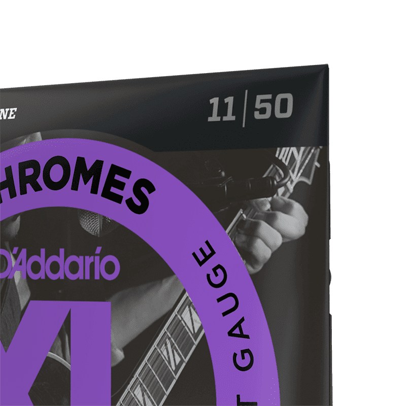 D'addario Chromes ECG24 11-50 Jazz Light Electric Guitar Strings - Image 4