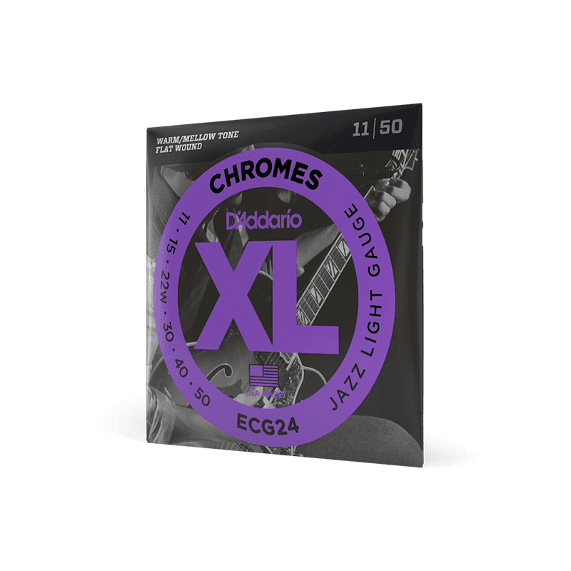 D'addario Chromes ECG24 11-50 Jazz Light Electric Guitar Strings - Image 5