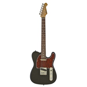 Aria TEG-002 - Black w/Red Tortoise Pickguard