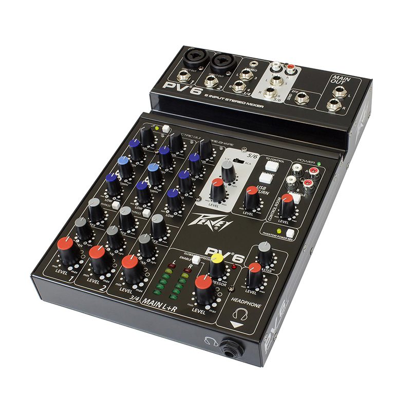 Peavey PV6 6 Channel Compact Mixer promusica.ie