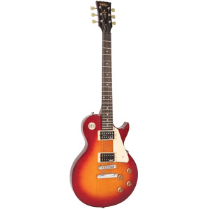 Vintage V100NB ReIssued Electric Guitar ~ Unbound Cherry Sunburst