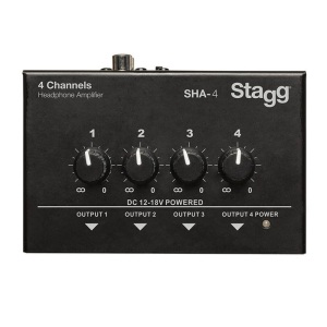 Stagg SHA-4 Stereo 4-Channel Headphone Amplifier