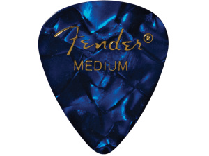 Fender 351 Premium Celluloid Picks - 12 Pack - Medium - Blue Moto