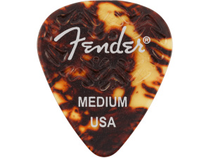 Fender 351 Wavelength Celluloid Picks - 6 Pack - Medium - Tortoiseshell