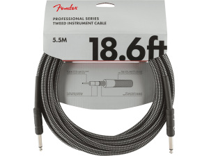 Fender Professional 18,6ft Instrument Cable - Gray Tweed
