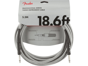 Fender Professional 18,6ft Instrument Cable - White Tweed