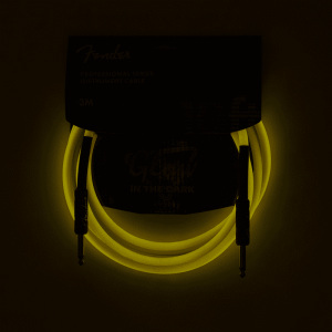 Fender 10ft Professional Glow In The Dark Guitar Cable - Neon Orange