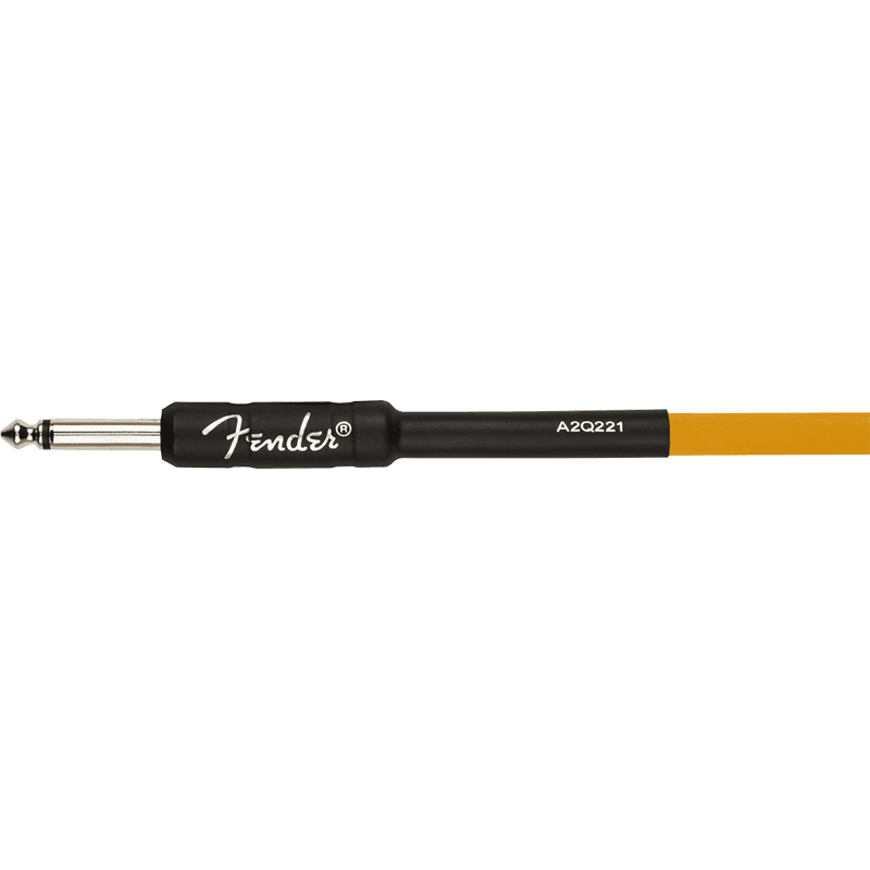 Fender 10ft Professional Glow In The Dark Guitar Cable - Neon Orange - Image 3