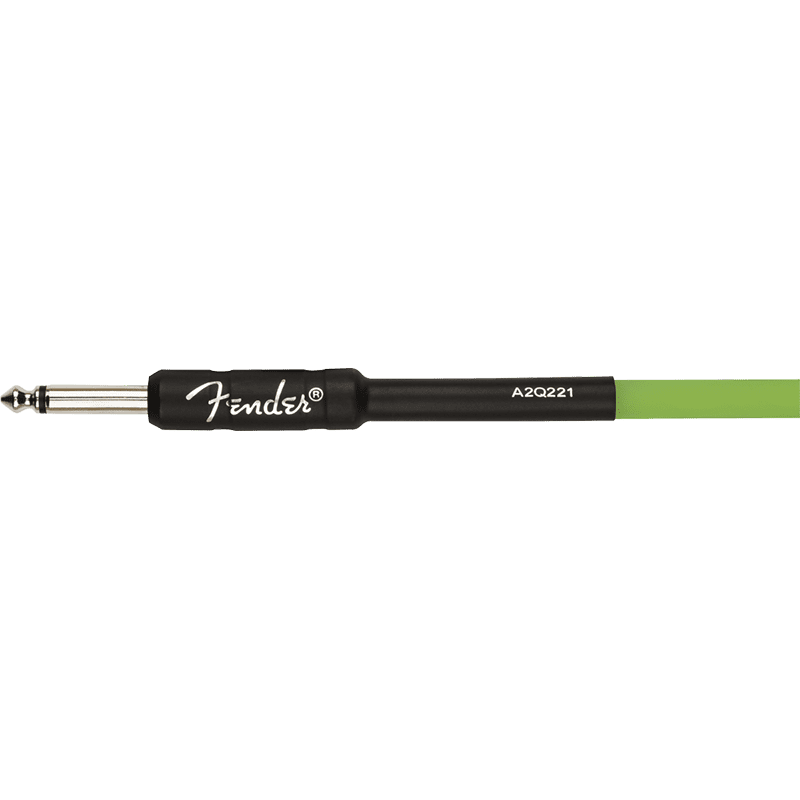 Fender 10ft Professional Glow In The Dark Guitar Cable - Neon Green - Image 3
