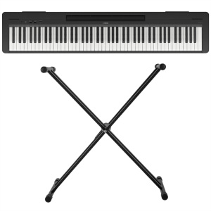Yamaha P-145 88-Key Digital Piano w/Double Braced Keyboard Stand