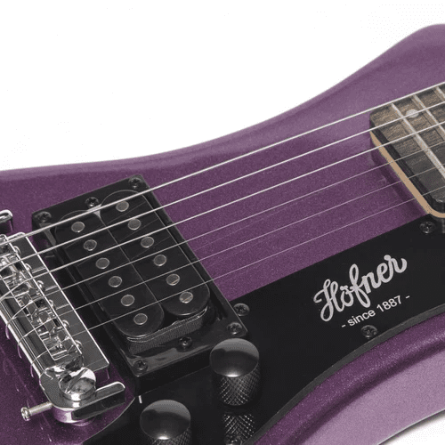 Hofner Shorty Guitar - Purple - Image 6