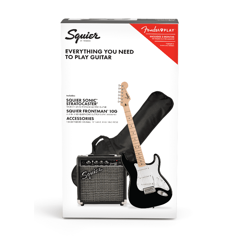 Fender Squier Sonic Stratocaster Pack - Black