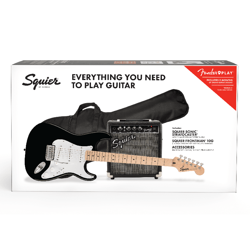 Fender Squier Sonic Stratocaster Pack - Black - Image 3