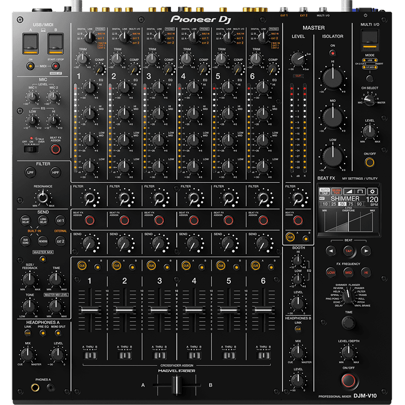 Pioneer DJ DJM-V10 Creative Style 6-Channel Professional DJ Mixer