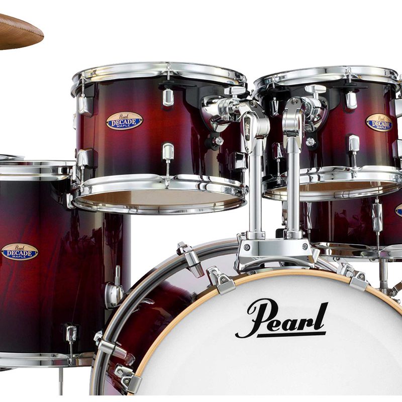 Pearl Decade Maple DMP925S/C261 w/ Hardware - Gloss Deep Red Burst - Image 7