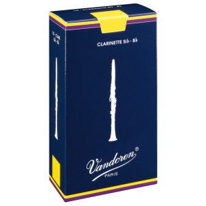 Vandoren Bb Size 4 Traditional Clarinet Reeds - 10 Pack