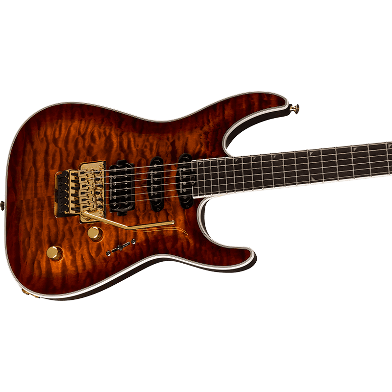 Jackson Pro Plus Series Soloist SLA3Q - Amber Tiger Eye - Image 4